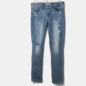 Women’s Levi’s 711 Skinny Distressed Denim Jeans